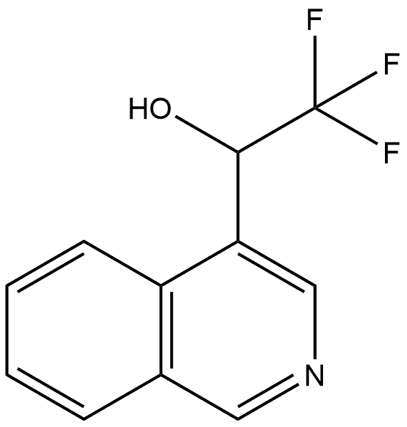 α-(Trifluoromethyl)-4-isoquinolinemethanol 结构式