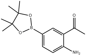 Ethanone, 1-[2-amino-5-(4,4,5,5-tetramethyl-1,3,2-dioxaborolan-2-yl)phenyl]- Struktur