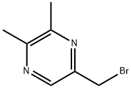 Pyrazine, 5-(bromomethyl)-2,3-dimethyl- 化学構造式