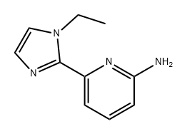 6-(1-乙基-1H-咪唑-2-基)吡啶-2-胺 结构式