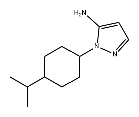 1H-Pyrazol-5-amine, 1-[4-(1-methylethyl)cyclohexyl]- Struktur