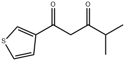 4-甲基-1-(噻吩-3-基)戊-1,3-二酮, 1340095-93-3, 结构式