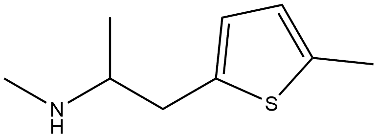 2-Thiopheneethanamine, N,α,5-trimethyl- Struktur