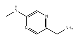 2-Pyrazinemethanamine, 5-(methylamino)- Structure