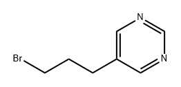 Pyrimidine, 5-(3-bromopropyl)- Struktur