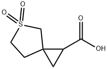 5-Thiaspiro[2.4]heptane-1-carboxylic acid, 5,5-dioxide Struktur