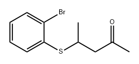 2-Pentanone, 4-[(2-bromophenyl)thio]- Struktur