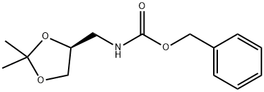 Carbamic acid, N-[[(4S)-2,2-dimethyl-1,3-dioxolan-4-yl]methyl]-, phenylmethyl ester Structure