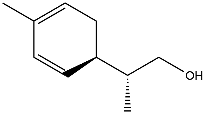 2,4-Cyclohexadiene-1-ethanol, β,4-dimethyl-, (βR,1R)- Structure