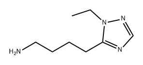 4-(1-乙基-1H-1,2,4-三唑-5-基)丁烷-1-胺, 1340496-07-2, 结构式