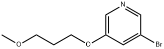 Pyridine, 3-bromo-5-(3-methoxypropoxy)- 化学構造式