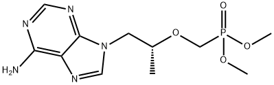 Phosphonic acid, P-[[(1R)-2-(6-amino-9H-purin-9-yl)-1-methylethoxy]methyl]-, dimethyl ester Structure