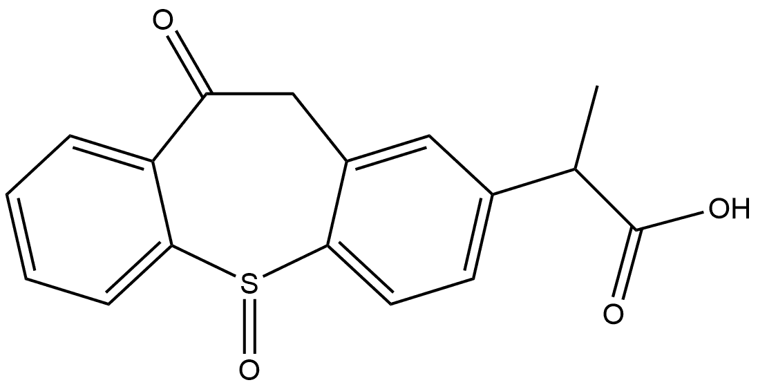Zaltoprofen Impurity 3 (Zaltoprofen S-Oxide) Structure