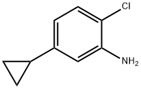 2-氯-5-环丙基苯胺 结构式