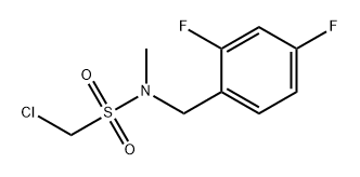 1-氯-N-(2,4-二氟苄基)-N-甲基甲磺酰胺,1341059-21-9,结构式