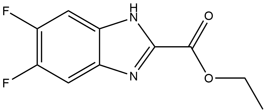 Ethyl 5,6-Difluorobenzimidazole-2-carboxylate Struktur