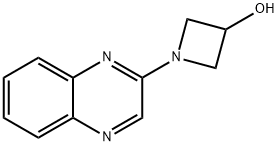 3-Azetidinol, 1-(2-quinoxalinyl)- Structure