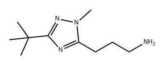 1H-1,2,4-Triazole-5-propanamine, 3-(1,1-dimethylethyl)-1-methyl- Structure