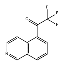 Ethanone, 2,2,2-trifluoro-1-(5-isoquinolinyl)-,1341407-91-7,结构式