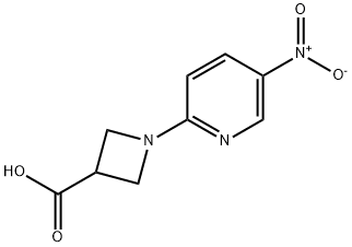 3-Azetidinecarboxylic acid, 1-(5-nitro-2-pyridinyl)- Structure