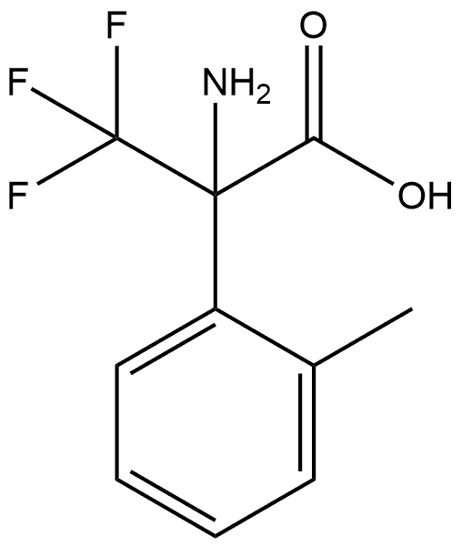 2-氨基-3,3,3-三氟-2-(2-甲基苯基)丙酸,1341434-25-0,结构式