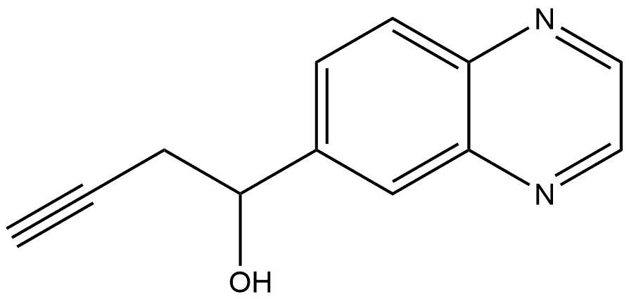 α-2-Propyn-1-yl-6-quinoxalinemethanol 结构式