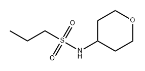 1-Propanesulfonamide, N-(tetrahydro-2H-pyran-4-yl)- Struktur