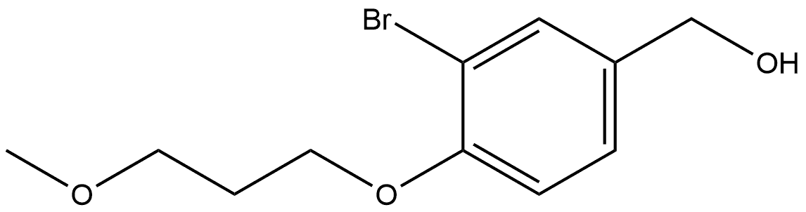 3-Bromo-4-(3-methoxypropoxy)benzenemethanol Structure