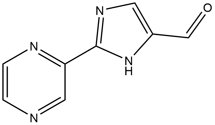 2-(2-Pyrazinyl)imidazole-5-carbaldehyde Structure