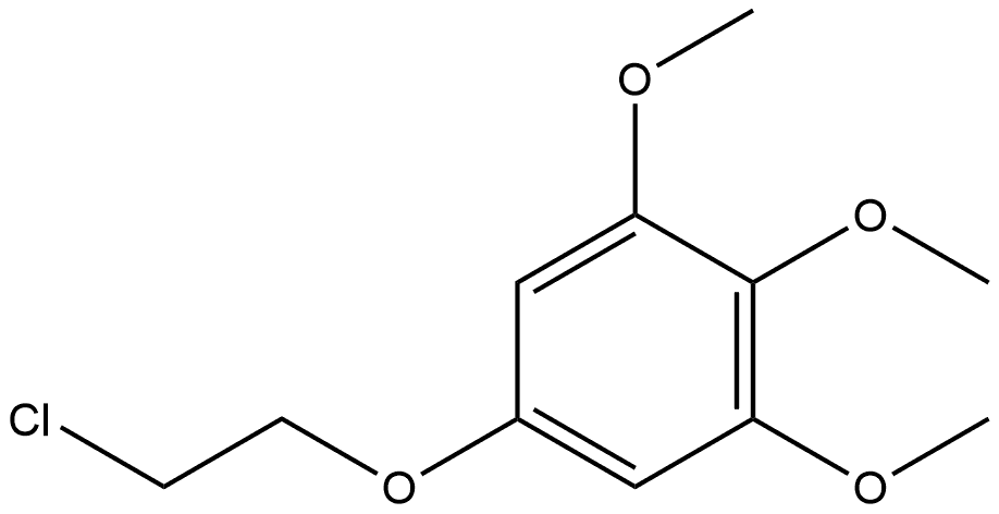 5-(2-Chloroethoxy)-1,2,3-trimethoxybenzene 化学構造式