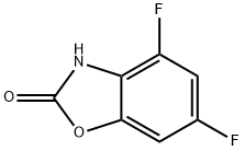 2(3H)-Benzoxazolone, 4,6-difluoro-,1341868-57-2,结构式
