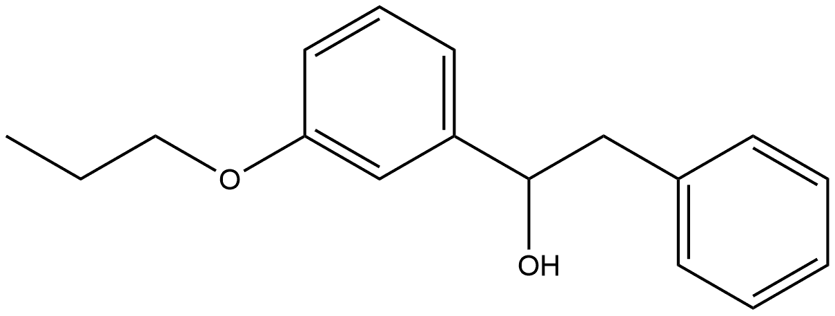 α-(3-Propoxyphenyl)benzeneethanol Structure