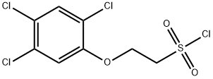 Ethanesulfonyl chloride, 2-(2,4,5-trichlorophenoxy)- Struktur