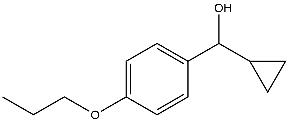 α-Cyclopropyl-4-propoxybenzenemethanol Structure