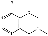 Pyrimidine, 4-chloro-5-methoxy-6-(methoxymethyl)- Structure