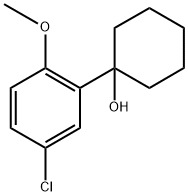 1-(5-chloro-2-methoxyphenyl)cyclohexanol Struktur