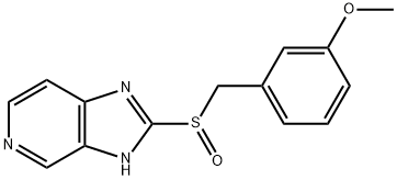 3H-Imidazo[4,5-c]pyridine, 2-[[(3-methoxyphenyl)methyl]sulfinyl]- 结构式