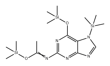 Ethanimidic acid, N-[7-(trimethylsilyl)-6-[(trimethylsilyl)oxy]-7H-purin-2-yl]-, trimethylsilyl ester (9CI)