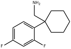 Cyclohexanemethanamine, 1-(2,4-difluorophenyl)- Structure