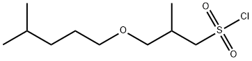 1-Propanesulfonyl chloride, 2-methyl-3-[(4-methylpentyl)oxy]- Structure