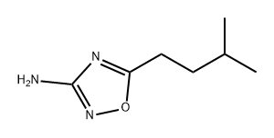 1,2,4-Oxadiazol-3-amine, 5-(3-methylbutyl)- Structure