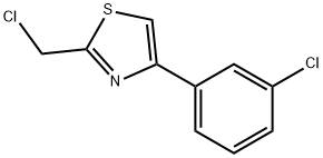 Thiazole, 2-(chloromethyl)-4-(3-chlorophenyl)- Structure