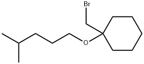 Cyclohexane, 1-(bromomethyl)-1-[(4-methylpentyl)oxy]- Struktur