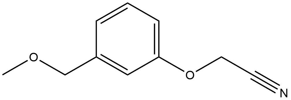 2-[3-(Methoxymethyl)phenoxy]acetonitrile 结构式