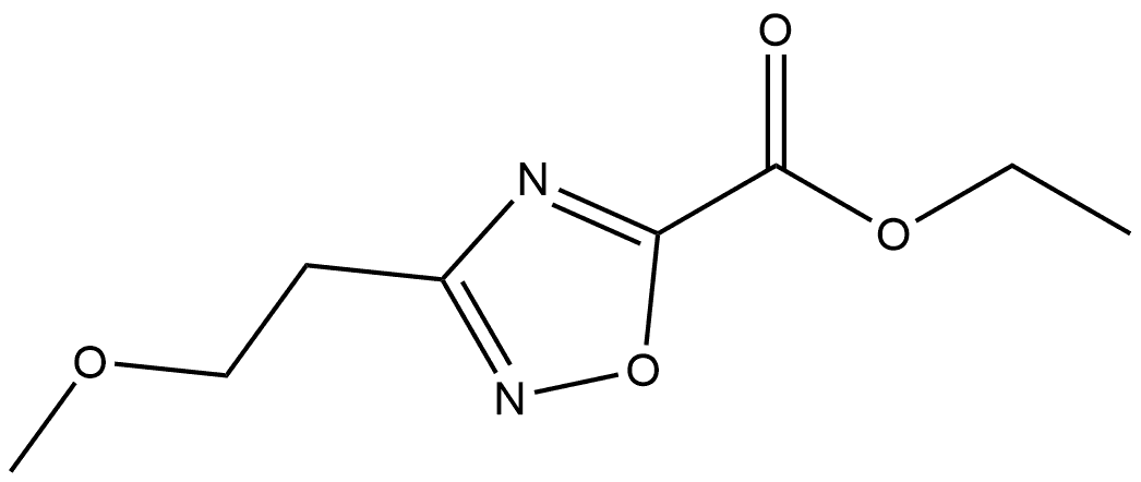 Ethyl 3-(2-Methoxyethyl)-1,2,4-oxadiazole-5-carboxylate Structure