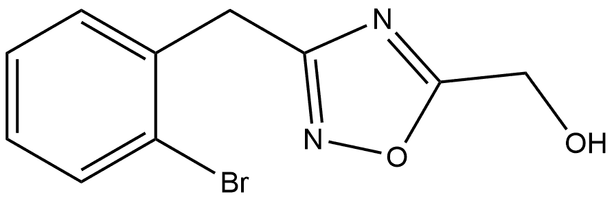 3-(2-溴苄基)-1,2,4-噁二唑-5-基]甲醇,1342470-27-2,结构式