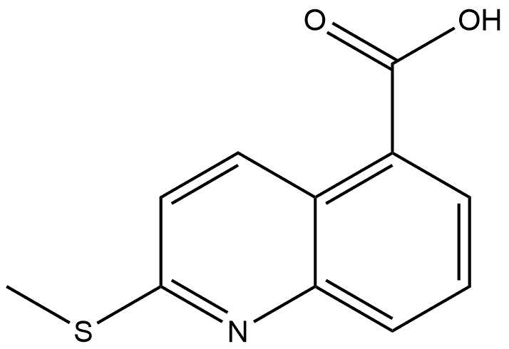 2-(Methylthio)-5-quinolinecarboxylic acid Structure