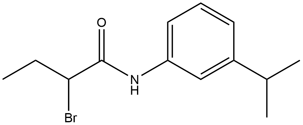 2-Bromo-N-[3-(1-methylethyl)phenyl]butanamide 结构式