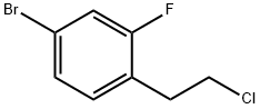 Benzene, 4-bromo-1-(2-chloroethyl)-2-fluoro- Structure