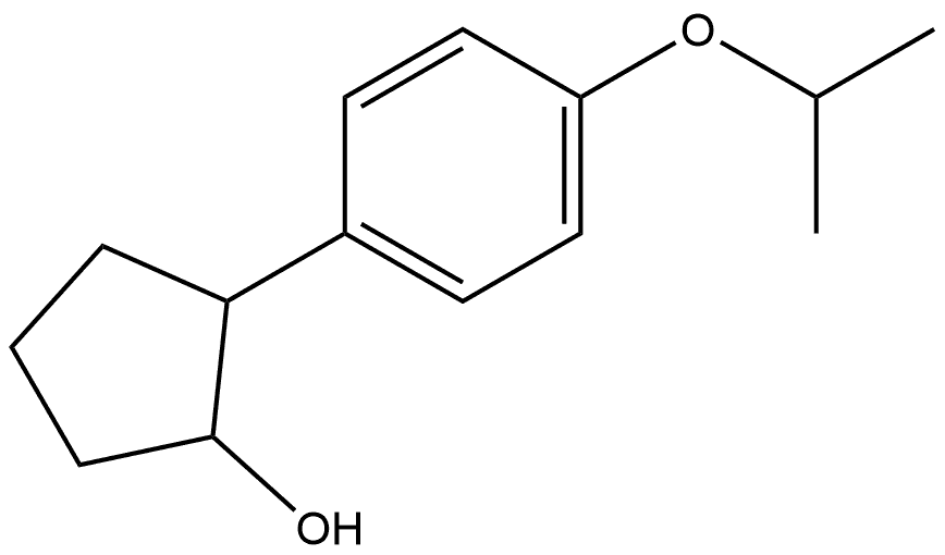 2-[4-(1-Methylethoxy)phenyl]cyclopentanol Structure